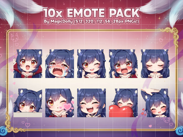 Fox Girl Emote Pack Hover
