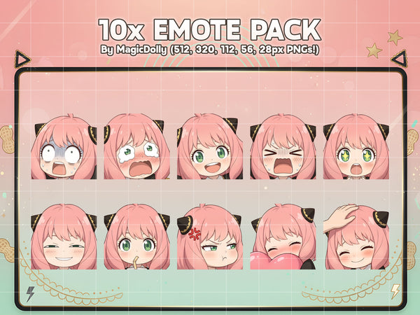 Anya Forger Emote Pack Hover