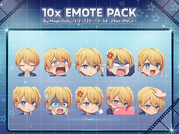 Aquamarine Hoshino Emote Pack Hover