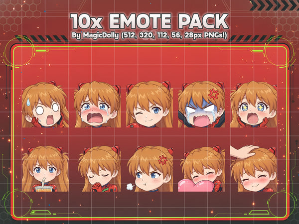 Asuka Langley Emote Pack Hover