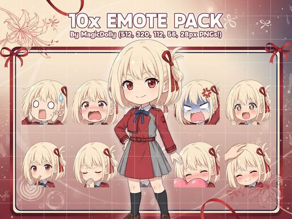 Chisato Nishikigi Emote Pack