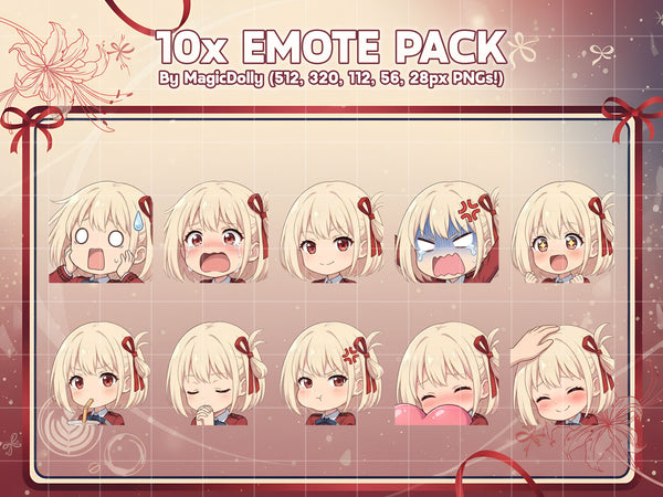 Chisato Nishikigi Emote Pack Hover