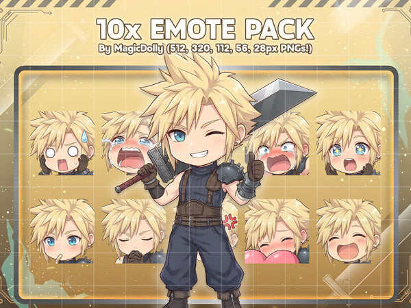 Cloud Strife Emote Pack