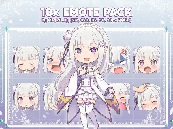 Emilia Emote Pack
