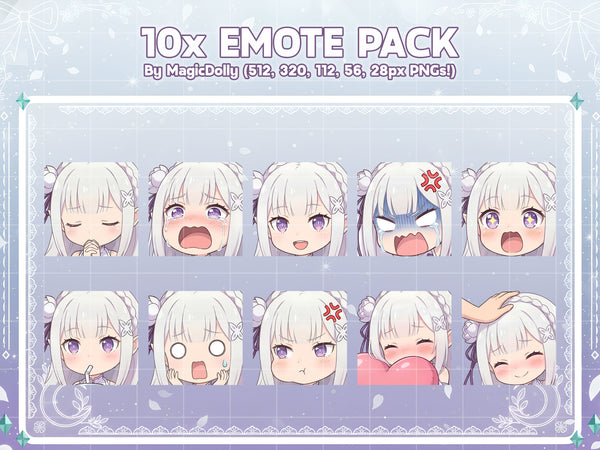Emilia Emote Pack Hover