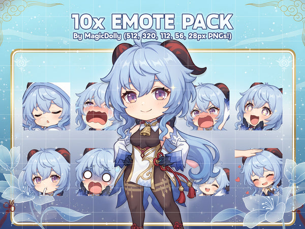 Ganyu Emote Pack