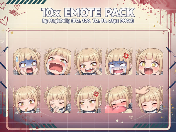 Himiko Toga Emote Pack Hover