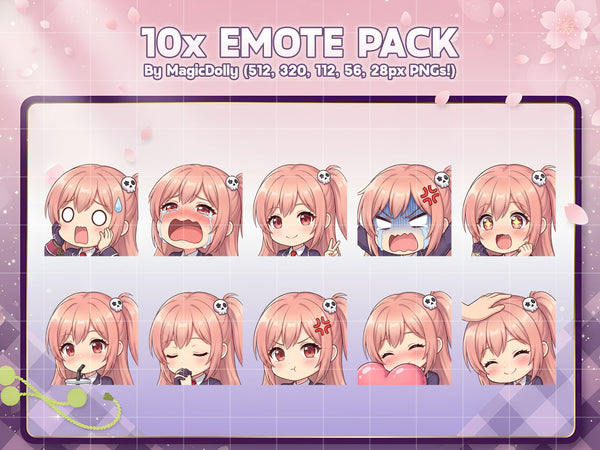 Honoka Emote Pack Hover