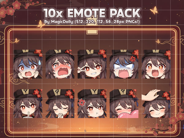 Hu Tao Emote Pack Hover
