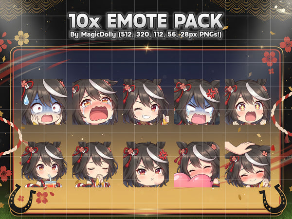 Kitasan Black Emote Pack Hover