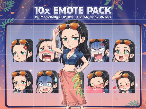 Nico Robin Emote Pack