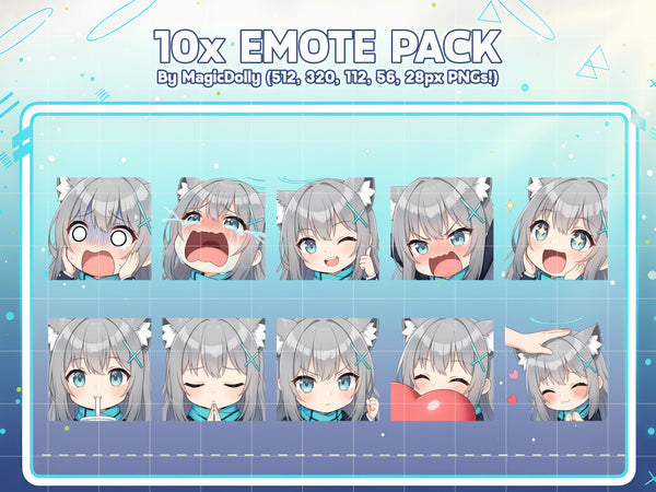 Shiroko Sunaookami Emote Pack Hover