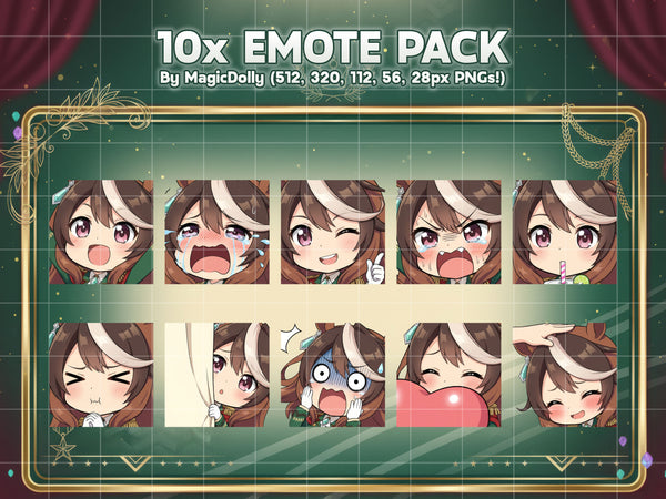 Symboli Rudolf Emote Pack Hover