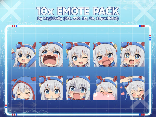 Tamamo Cross Emote Pack Hover