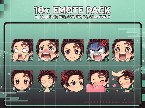 Tanjiro Kamado Emote Pack Hover