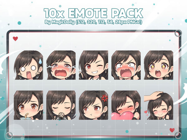 Tifa Lockhart Emote Pack Hover