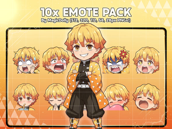 Zenitsu Agatsuma Emote Pack