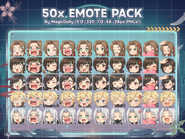 Final Fantasy VII Emote Bundle Hover