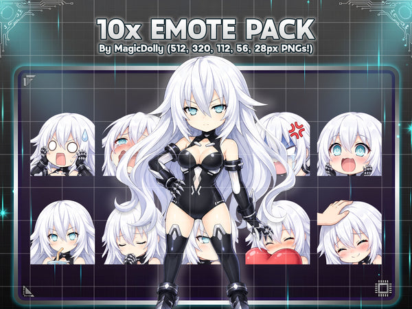 Noire (Black Heart) Emote Pack