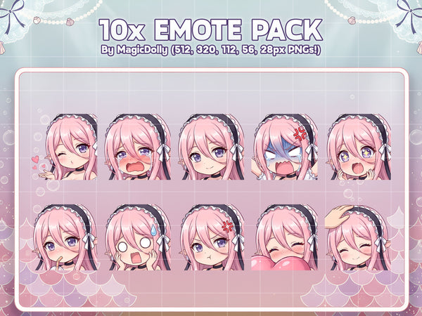 Meroune Lorelei Emote Pack Hover