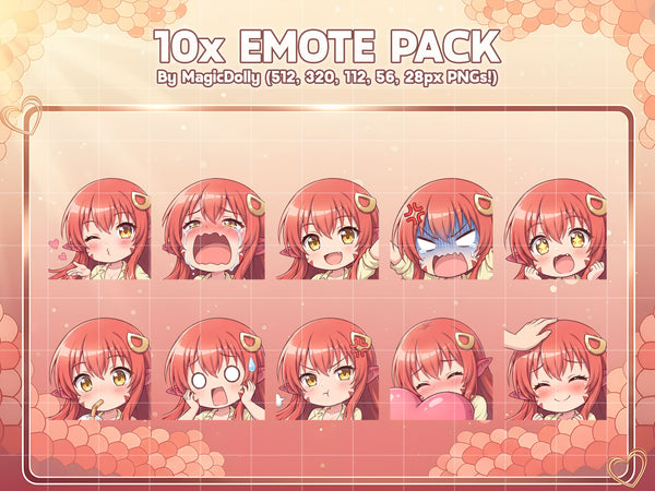 Miia Emote Pack Hover