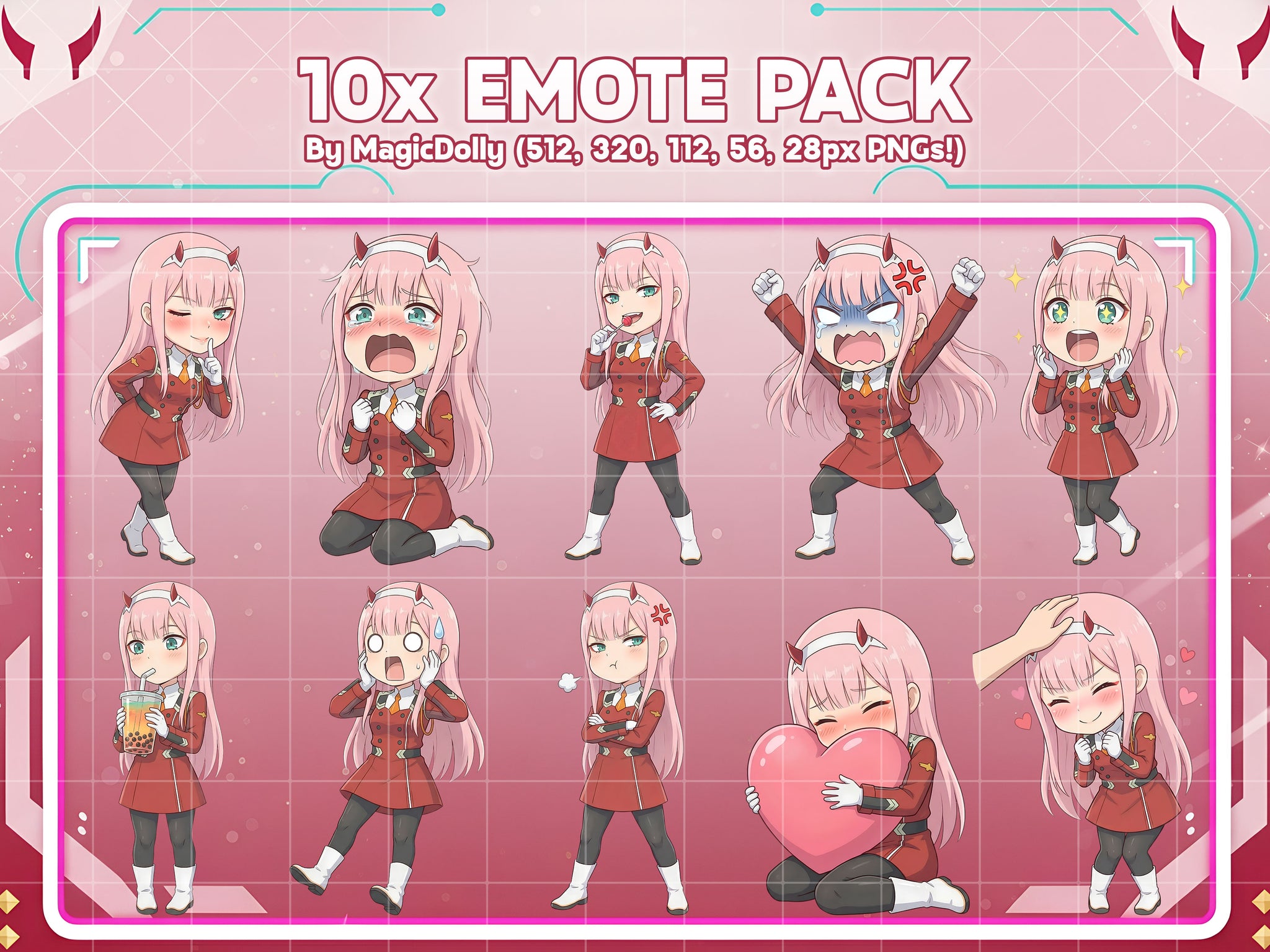 Zero Two Emote Pack