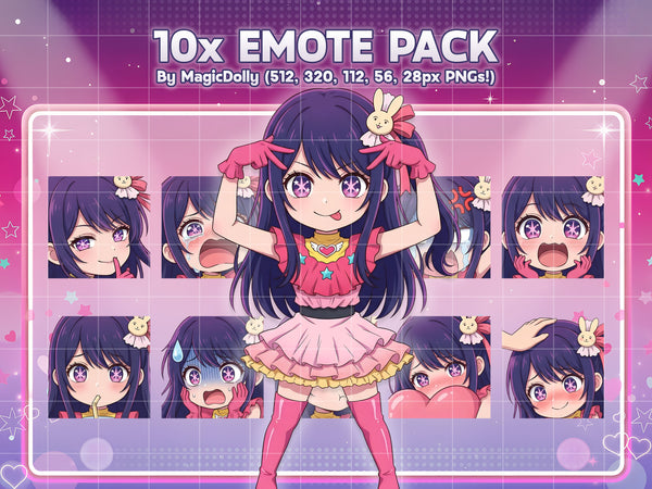 Ai Hoshino Emote Pack