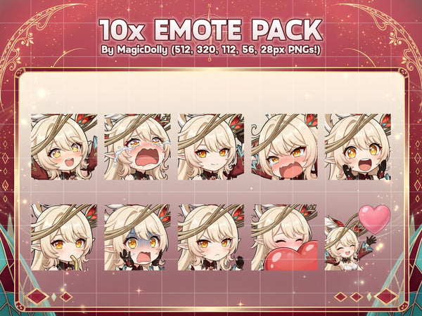 Alice (Genshin) Emote Pack Hover