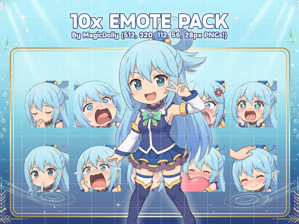 Aqua Emote Pack