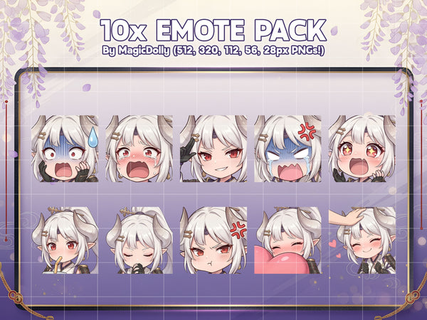 Azusa Emote Pack Hover