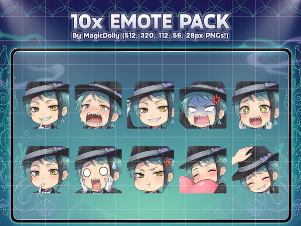 Jade Leech Emote Pack Hover