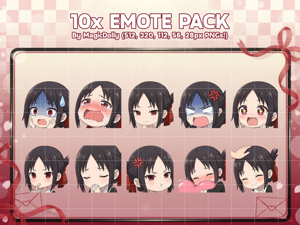Kaguya Shinomiya Emote Pack Hover