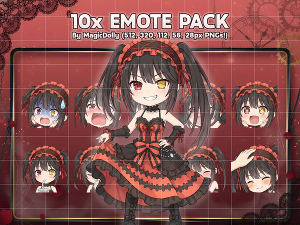 Kurumi Tokisaki Emote Pack