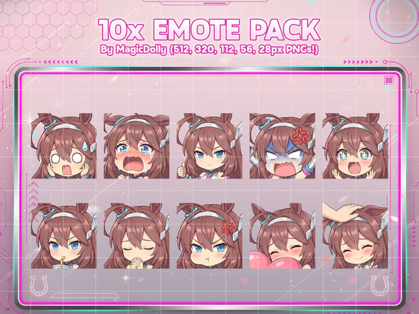 Mihono Bourbon Emote Pack Hover
