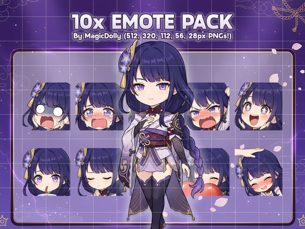 Raiden Shogun Emote Pack