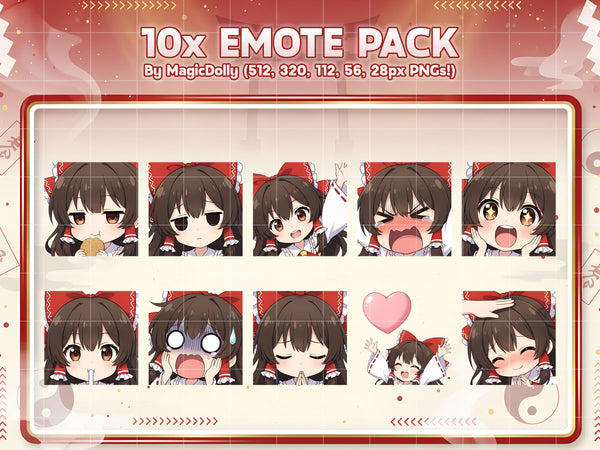 Reimu Hakurei Emote Pack Hover