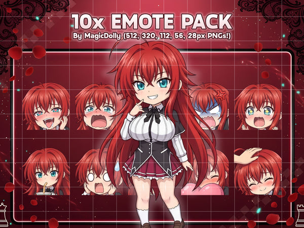 Rias Gremory Emote Pack