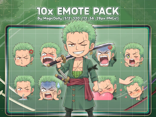 Roronoa Zoro Emote Pack
