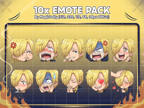 Sanji Emote Pack Hover