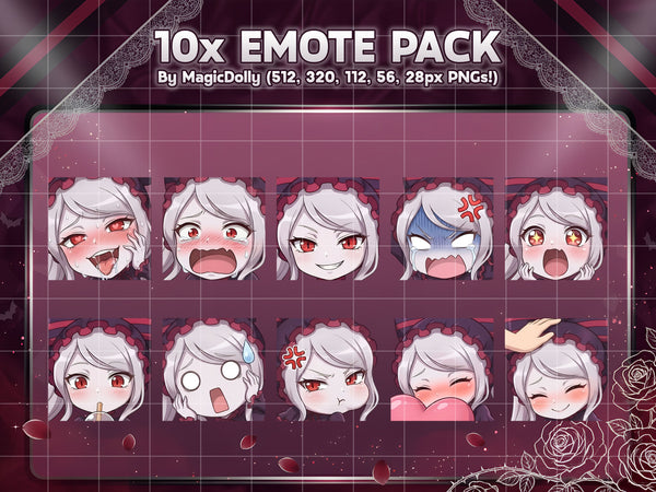 Shalltear Bloodfallen Emote Pack Hover