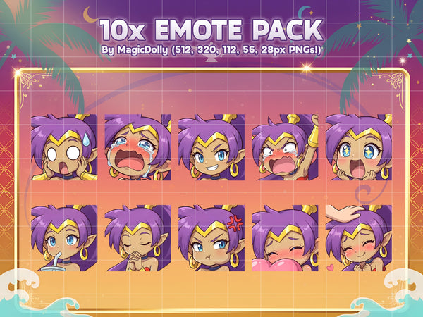 Shantae Emote Pack Hover