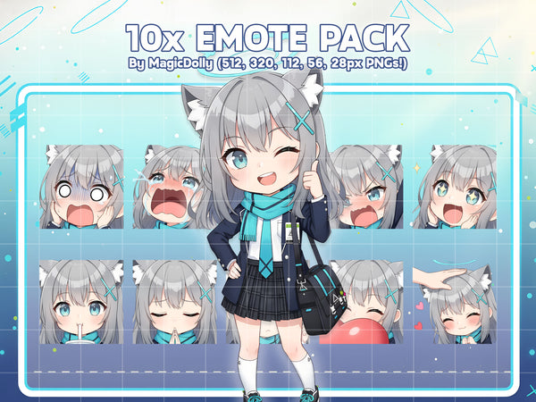 Shiroko Sunaookami Emote Pack