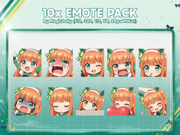 Silent Suzuka Emote Pack Hover