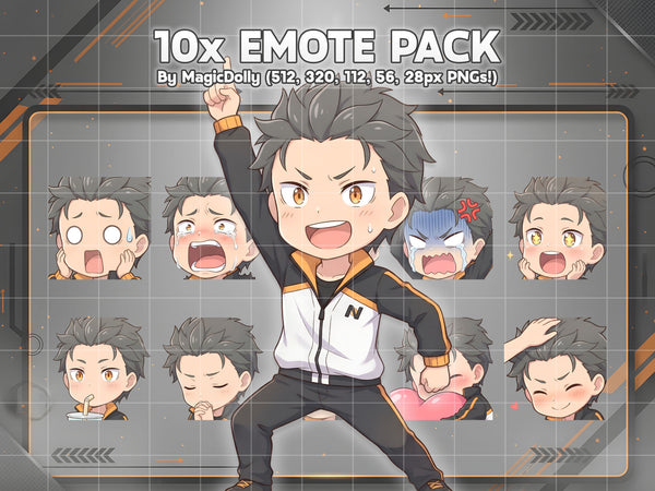 Subaru Natsuki Emote Pack