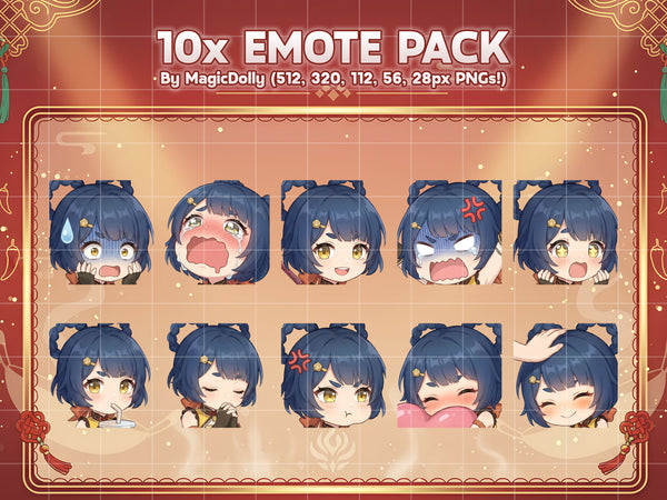 Xiangling Emote Pack Hover
