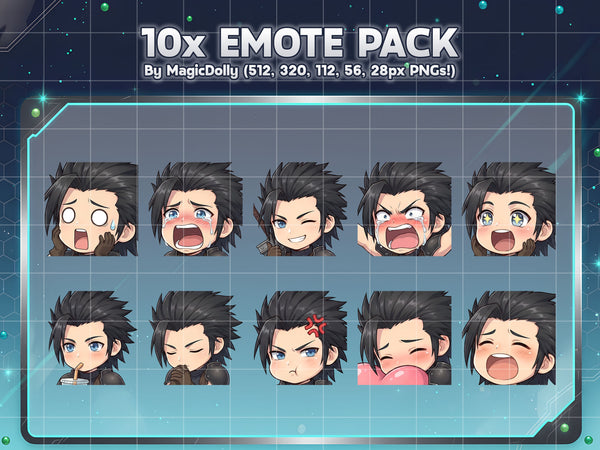 Zack Fair Emote Pack Hover