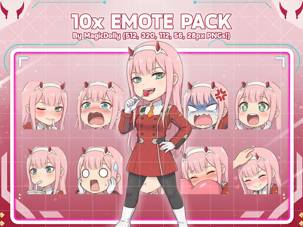 Zero Two Emote Pack