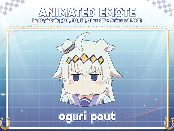 Oguri Cap Pout Animated Emote