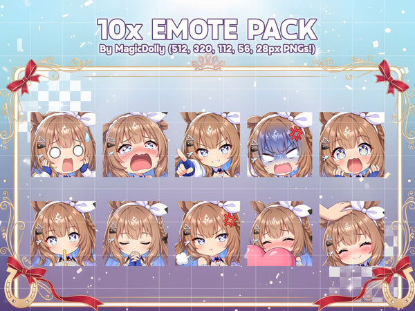 Almond Eye Emote Pack Hover