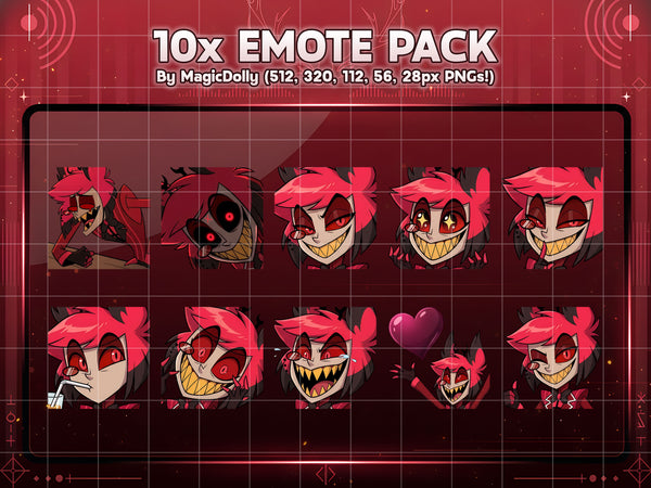 Alastor Emote Pack Hover